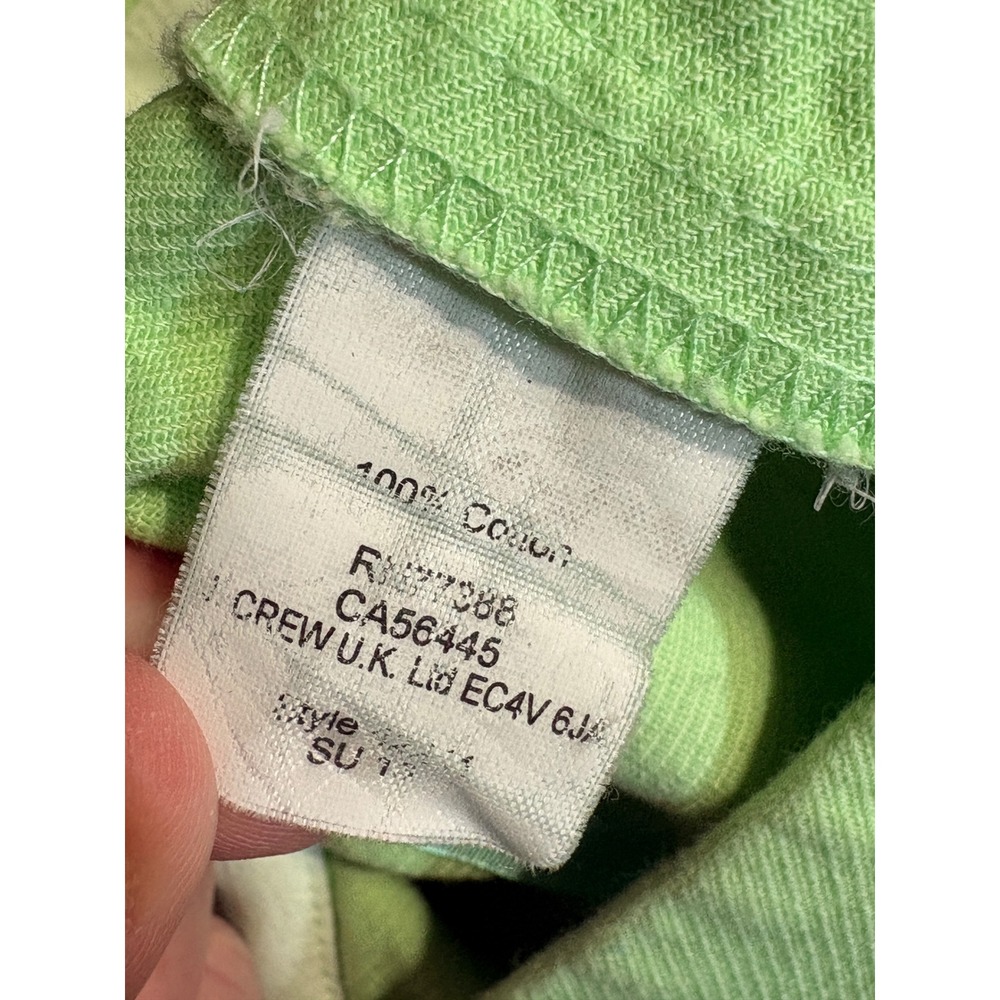 J.Crew Womens Lime Green Textured Cotton Mini Skirt Size 0 A-Line - Picture 4 of 4